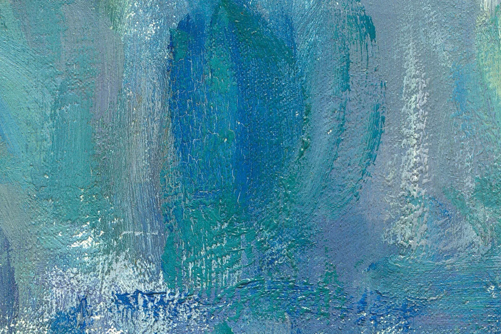 印象派莫奈油画作品《威尼斯穆拉宫》超高清大图局部 (1)