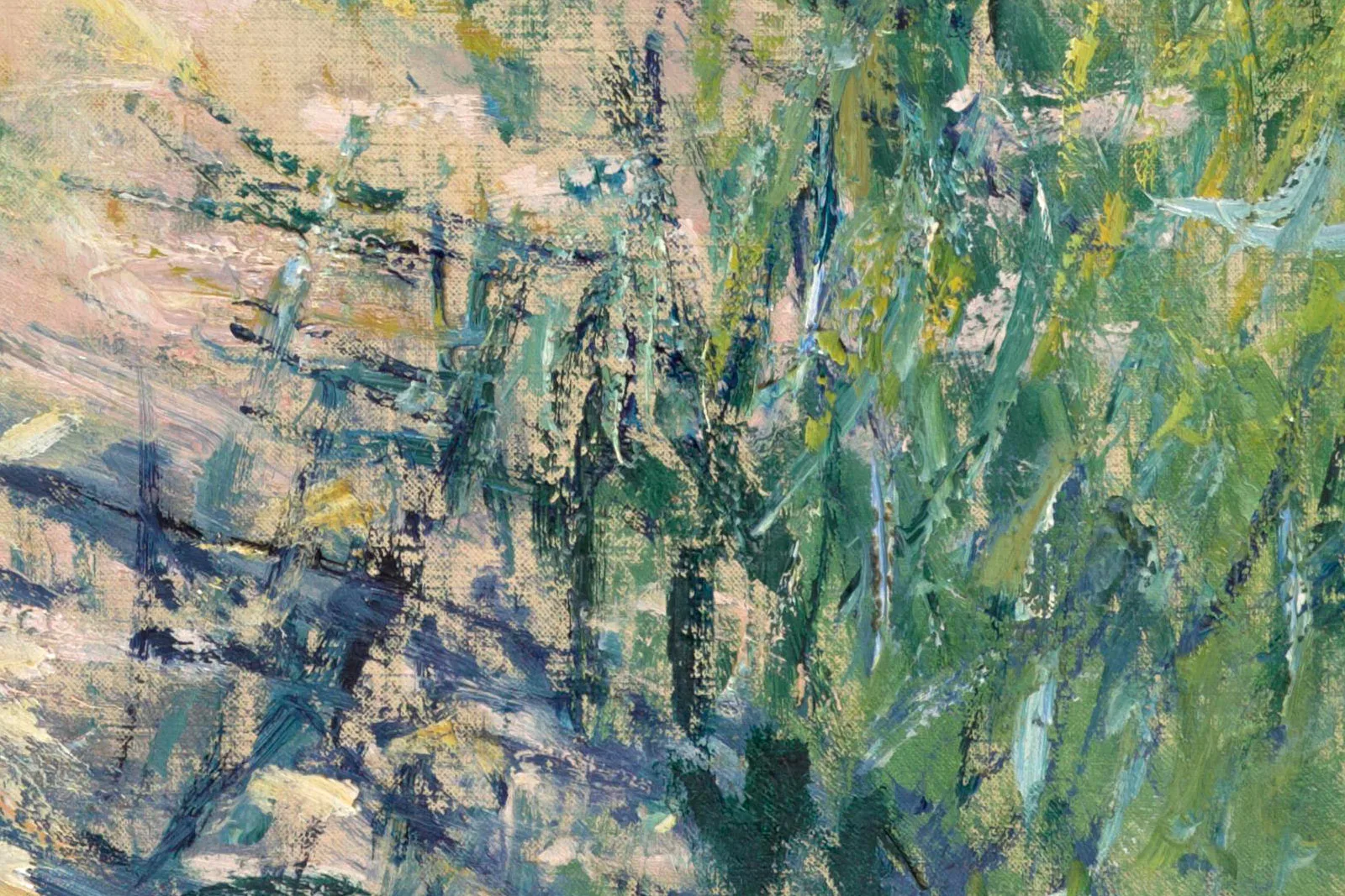 印象派莫奈油画风景《维特伊圣马丁岛小径》局部 (6)