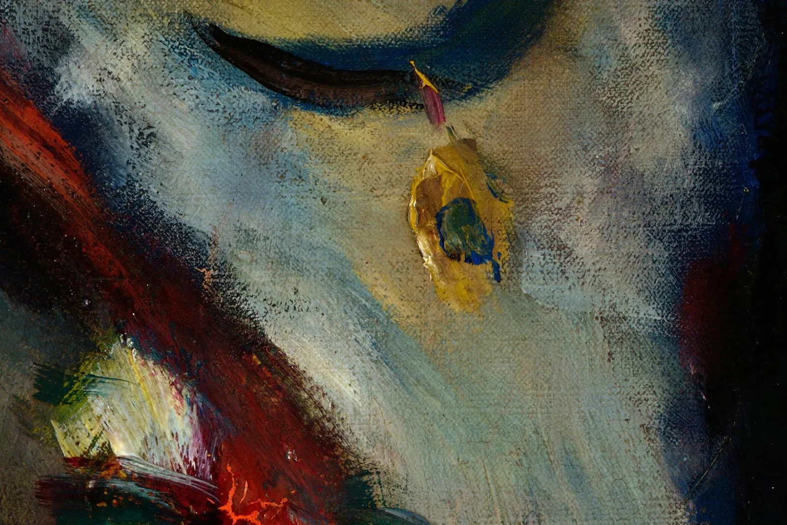 雷诺阿《红磨坊的舞会》超高清大图局部细节 (5)