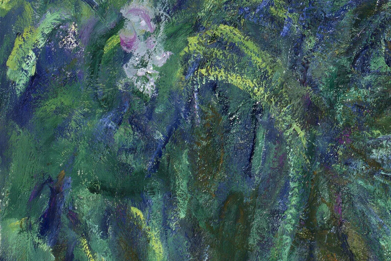 印象派莫奈作品《鸢尾花》局部 (2)