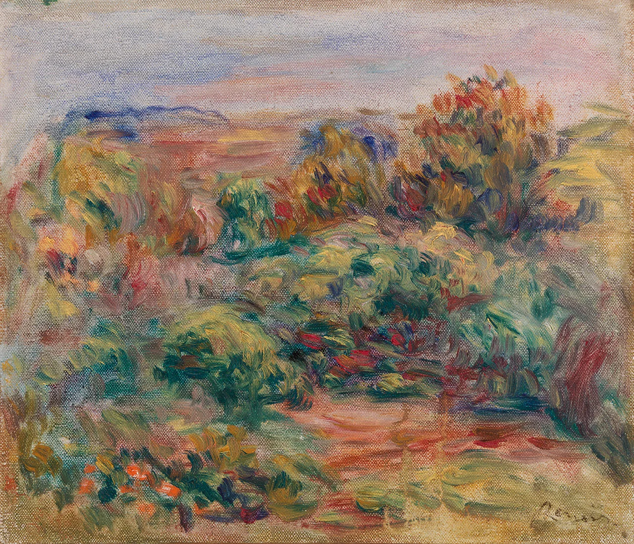 印象派雷诺阿油画风景