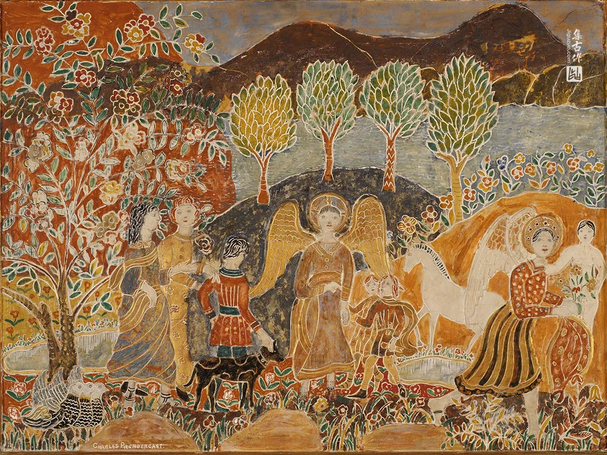 查尔斯·普伦德加斯特《天使》装饰画作品