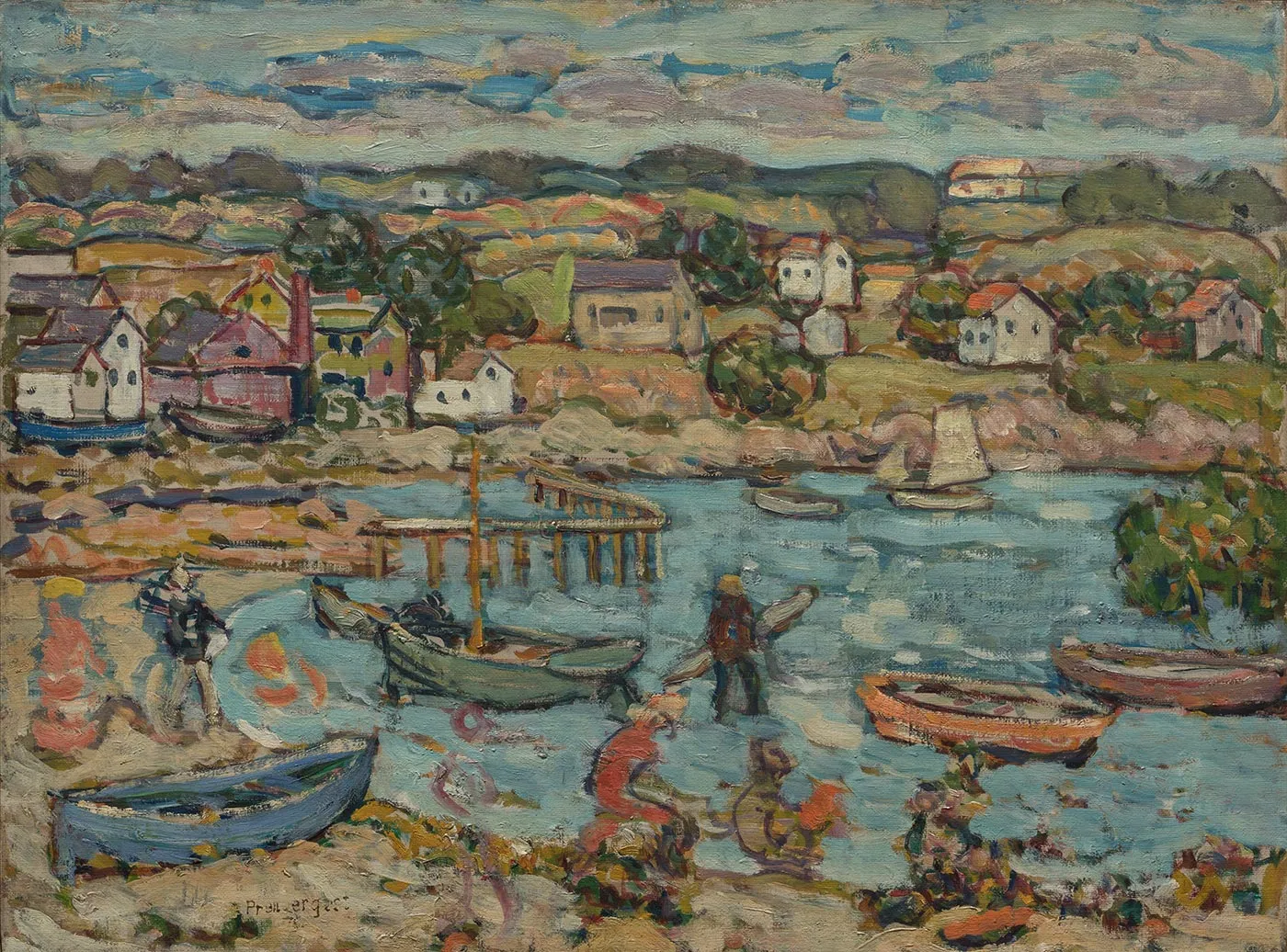 普雷德加斯特《马布尔黑德港》油画风景作品