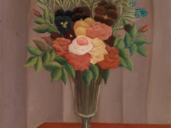 亨利·卢梭《花束》油画花卉作品