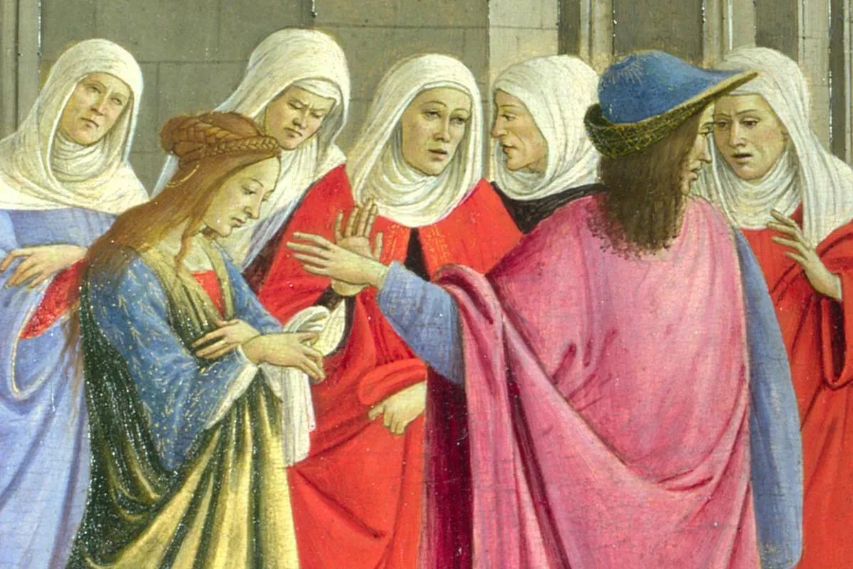 波提切利《圣泽诺比乌斯的洗礼及其主教任命》局部 (3)