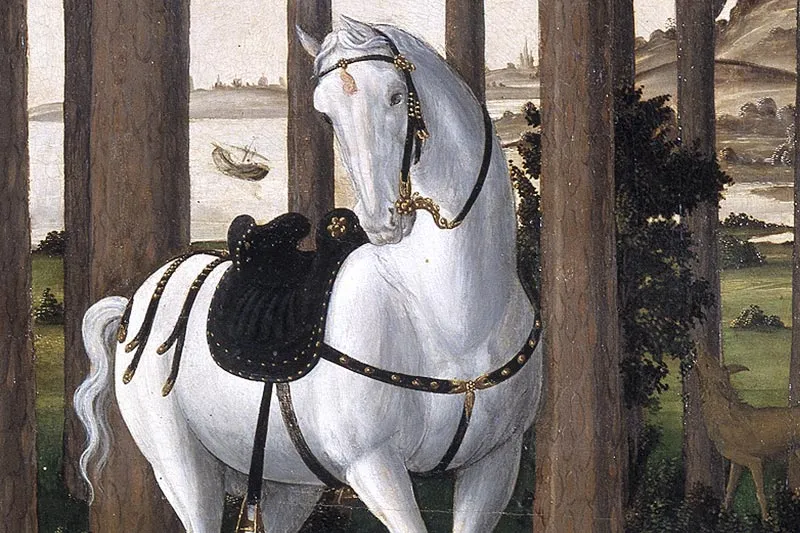 波提切利《纳斯塔吉奥故事》系列组画局部 (7)