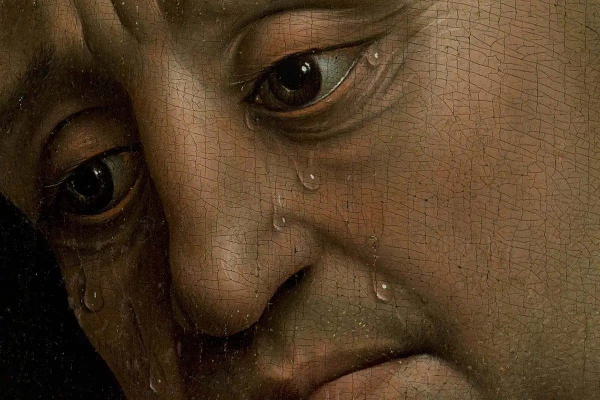 维登《基督下十字架》局部细节(12)