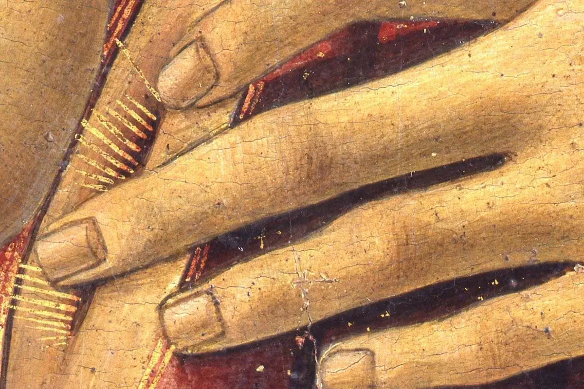 波提切利作品《耶稣荆冠加冕》局部 (7)