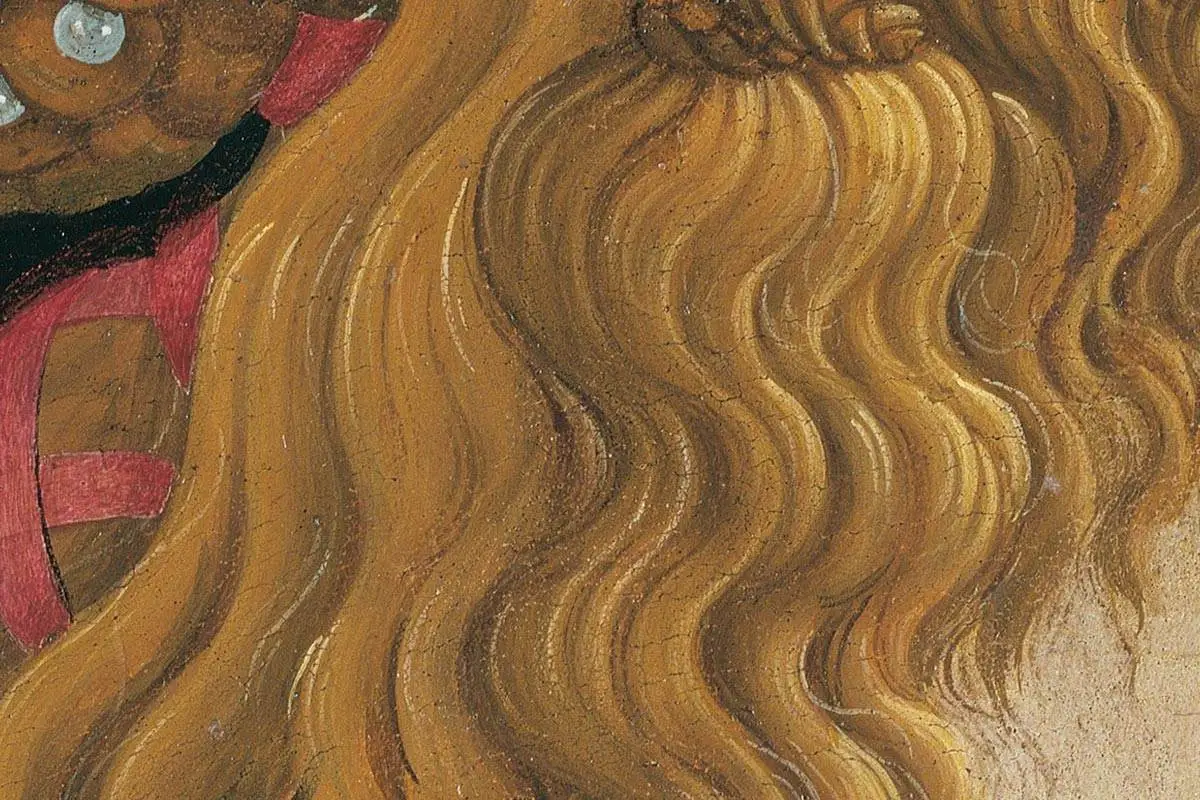 波提切利肖像画作品《西蒙内塔·韦斯普奇》局部 (5)