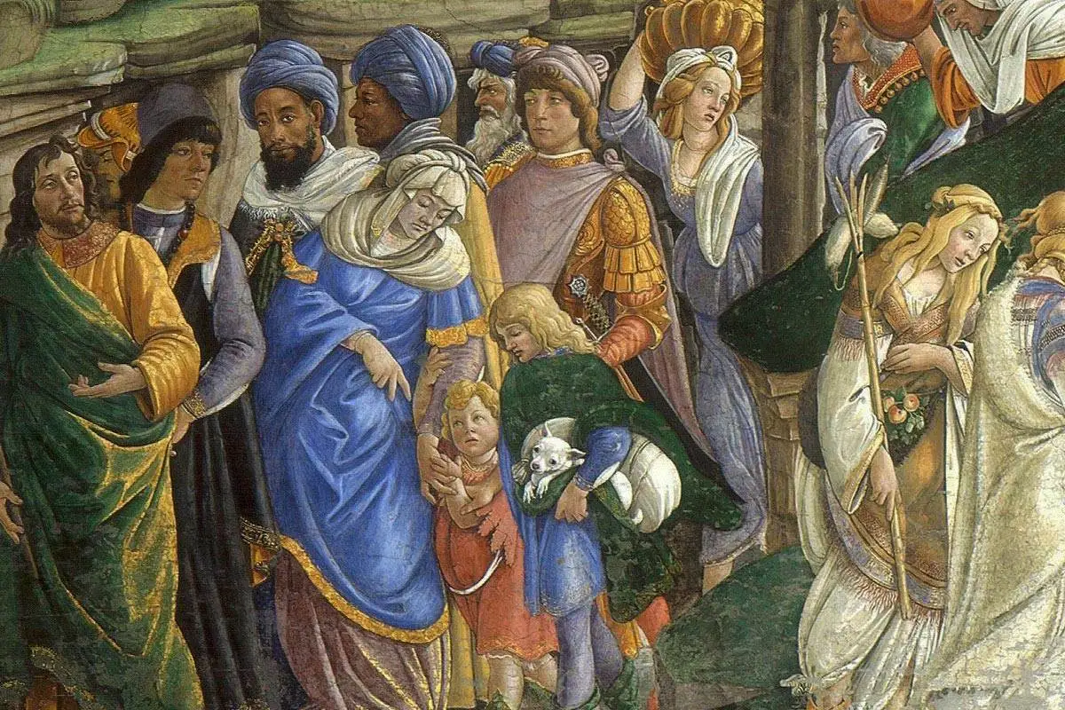 波提切利作品《青年摩西》局部 (2)