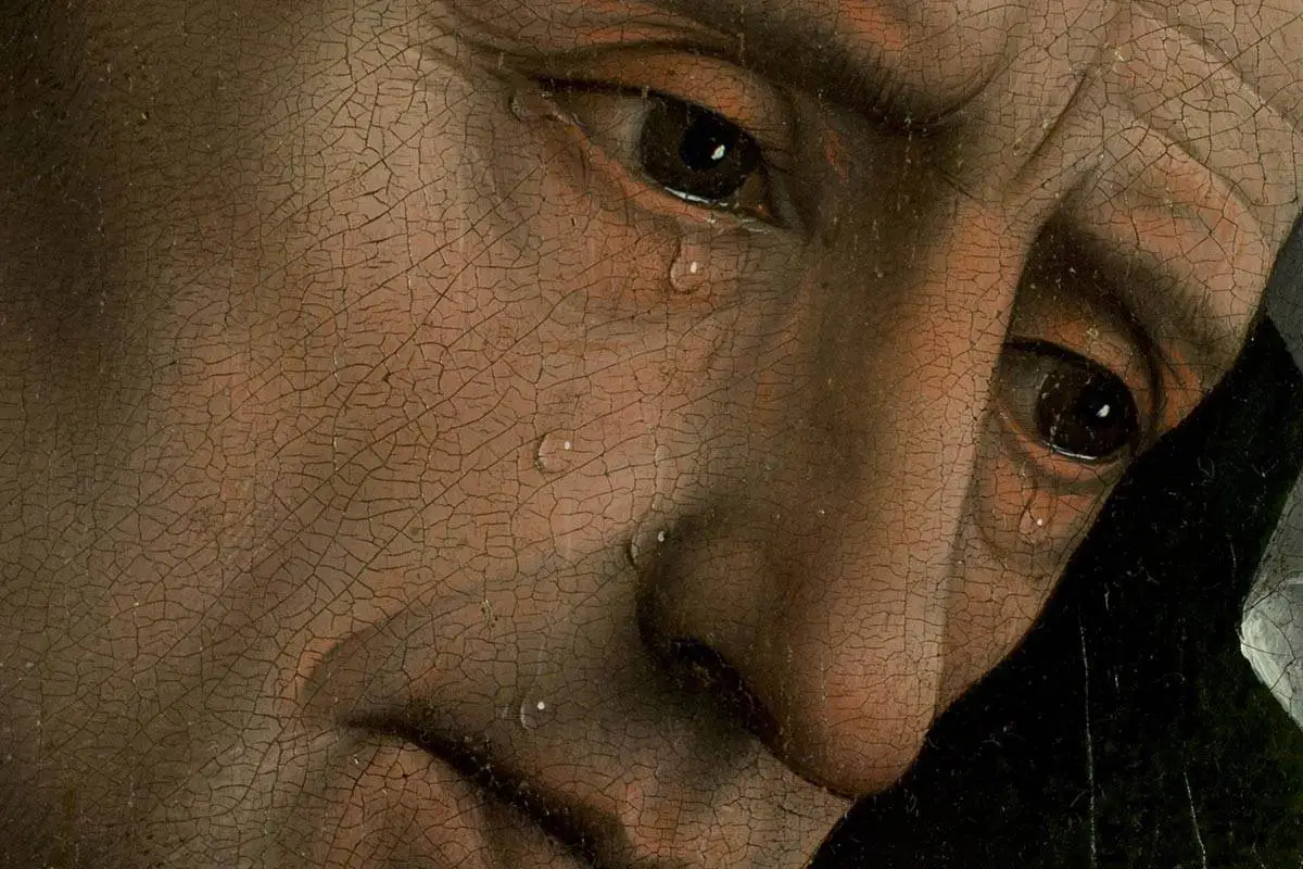 维登《基督下十字架》局部细节(4)