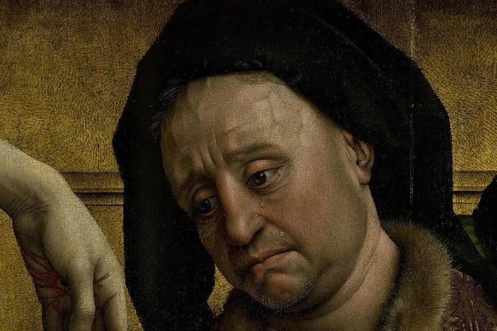 维登《基督下十字架》局部细节(11)