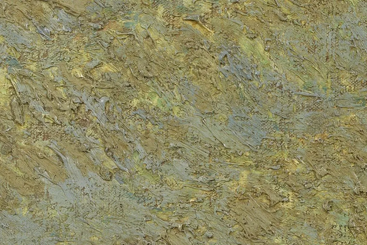 梵高作品《盛开的杏花》高清大图局部细节 (6)