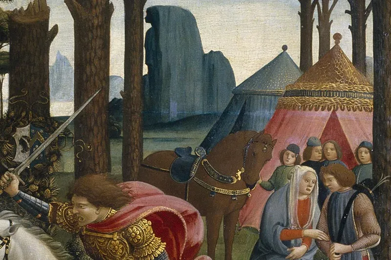 波提切利《纳斯塔吉奥故事》系列组画局部 (11)