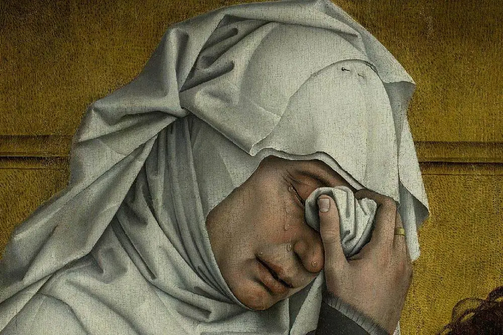 维登《基督下十字架》局部细节(5)