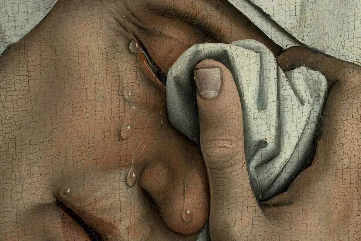 维登《基督下十字架》局部细节(6)