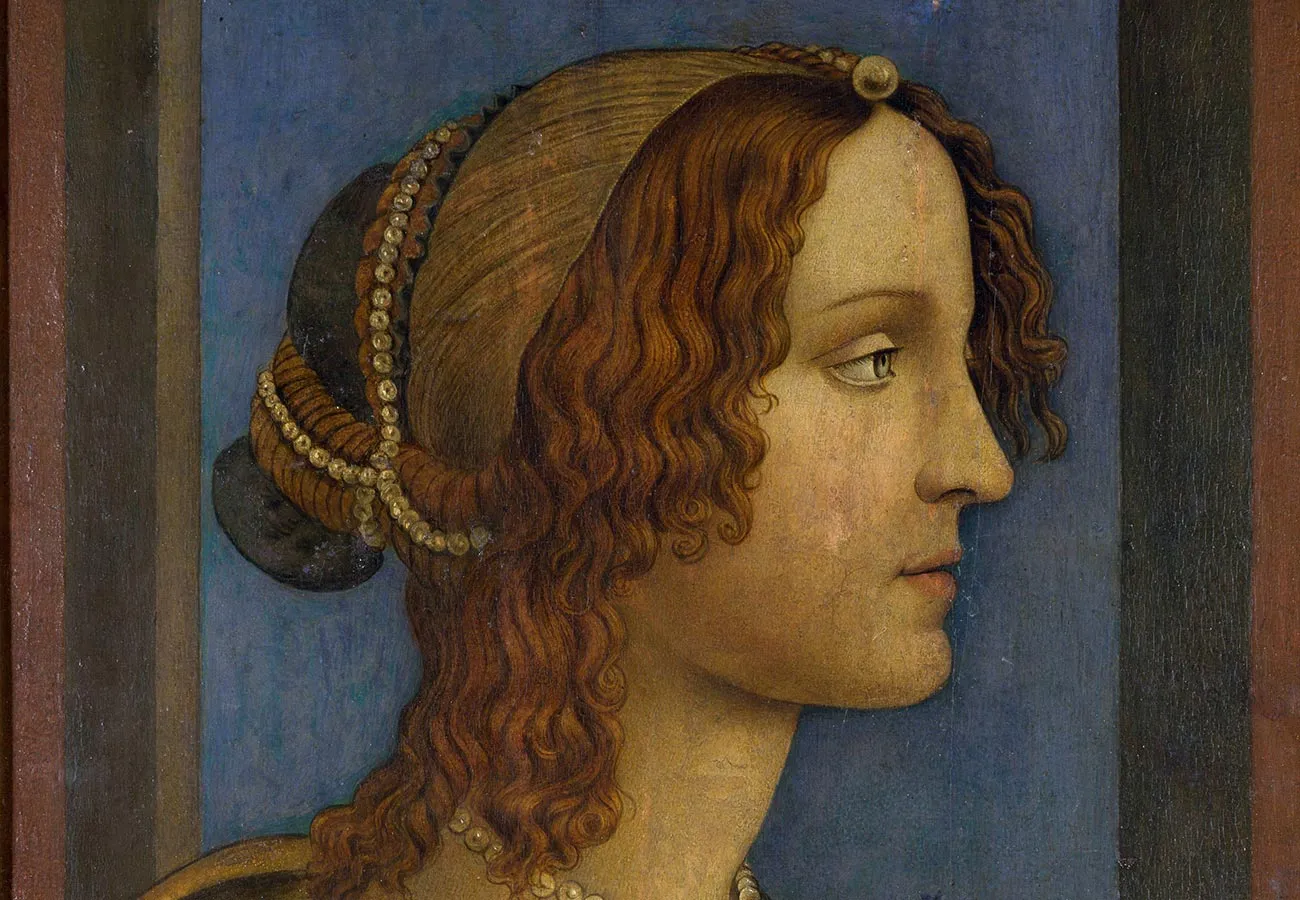 波提切利肖像画作品《侧面女士肖像》_02