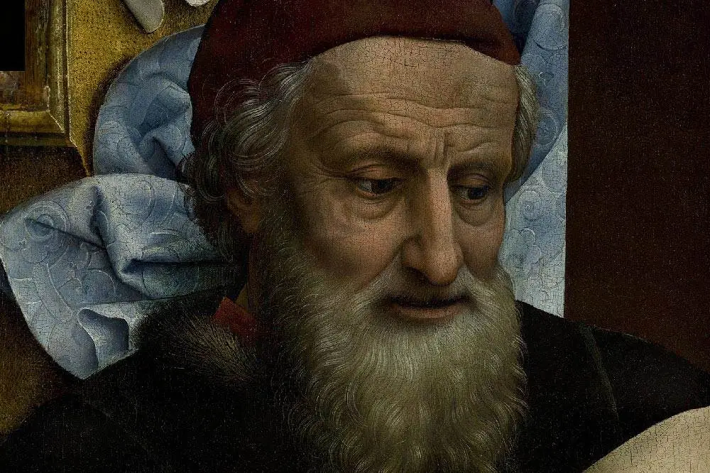 维登《基督下十字架》局部细节(9)