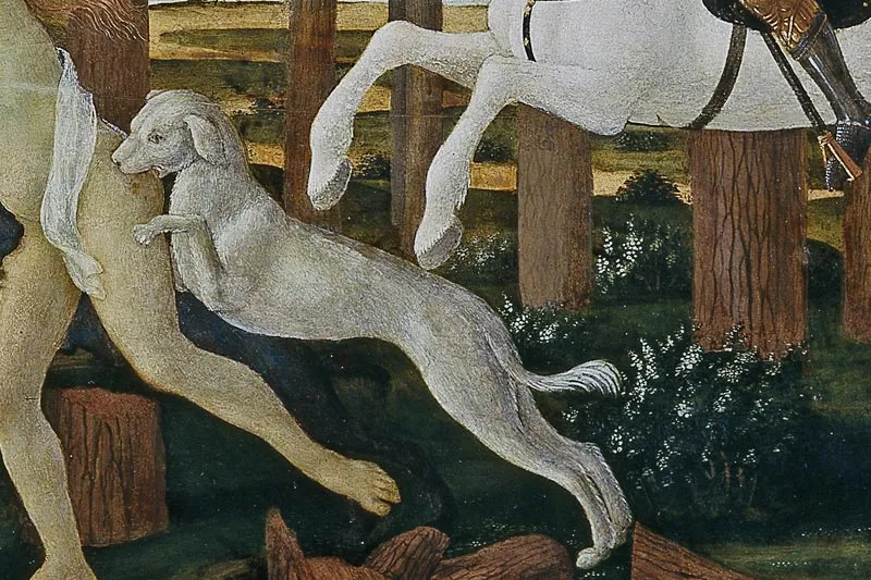 波提切利《纳斯塔吉奥故事》系列组画局部 (3)