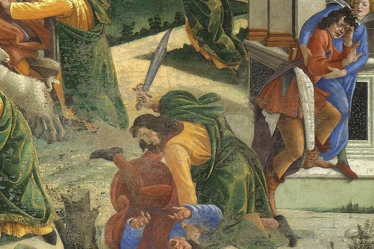 波提切利作品《青年摩西》局部 (5)