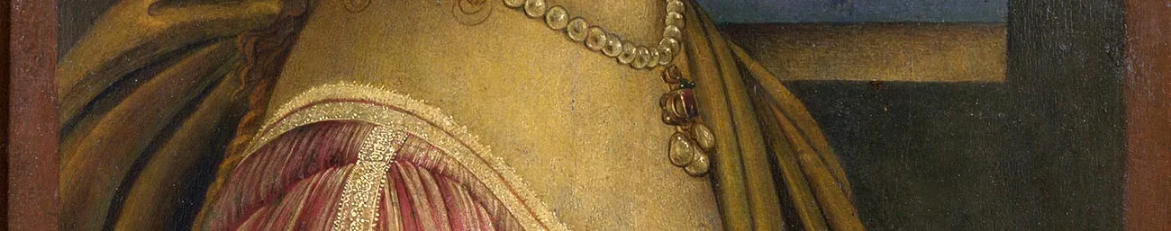 波提切利肖像画作品《侧面女士肖像》_03