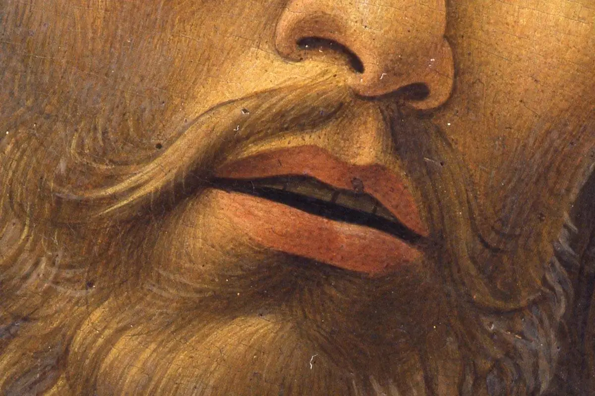 波提切利作品《耶稣荆冠加冕》局部 (4)