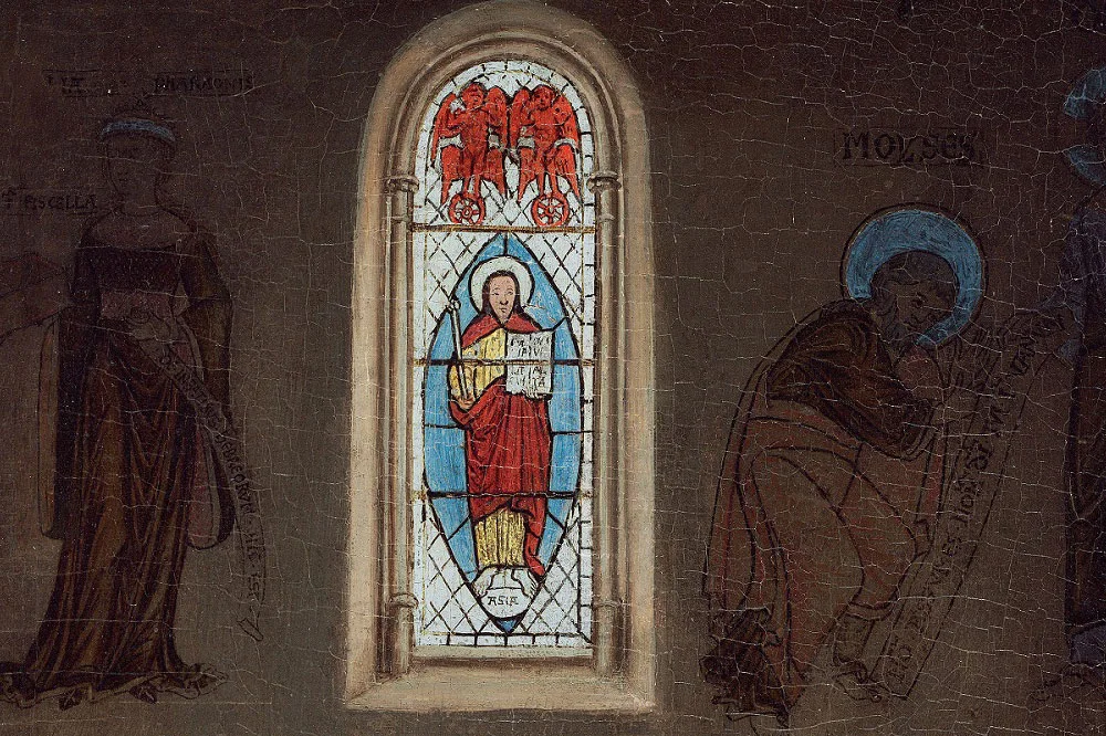 扬·凡·艾克油画作品《天使报喜》局部 (6)