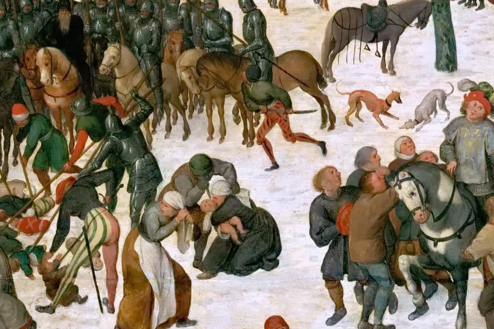 彼得·勃鲁盖尔绘画作品《伯利恒虐杀婴儿》局部 (3)