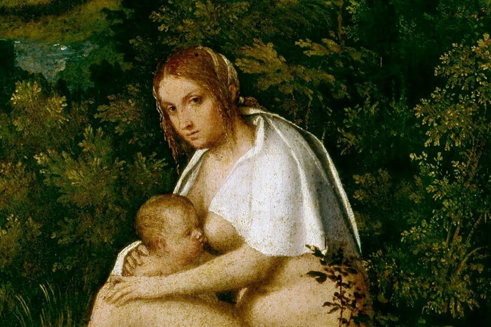 乔尔乔内作品《暴风雨》局部 (1)