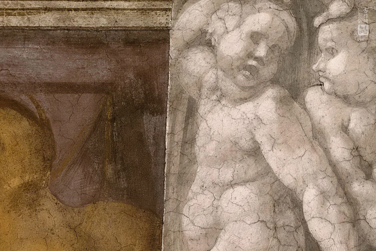 西斯廷教堂的壁画 基督的祖先局部 (4)