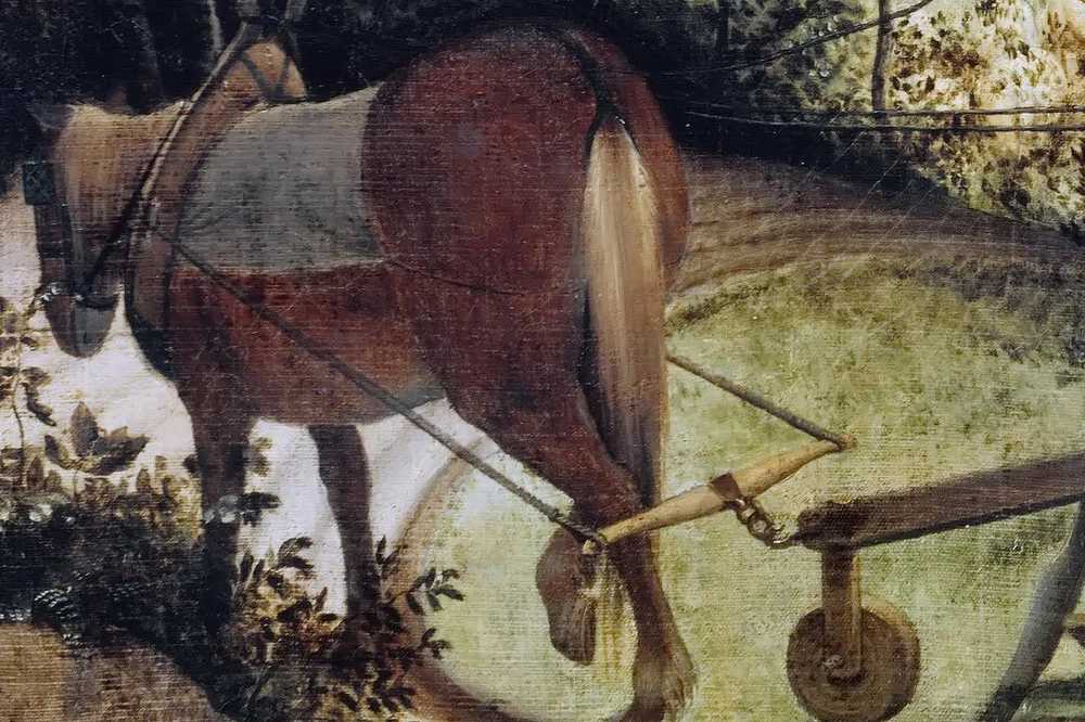 彼得·勃鲁盖尔作品《伊卡洛斯的坠落》局部 (2)