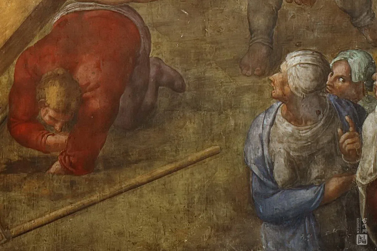 米开朗基罗壁画作品《圣彼得殉道》局部 (4)