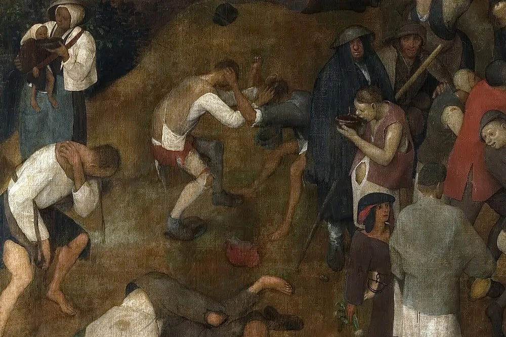 彼得·勃鲁盖尔作品《圣马丁节的葡萄酒》局部 (4)