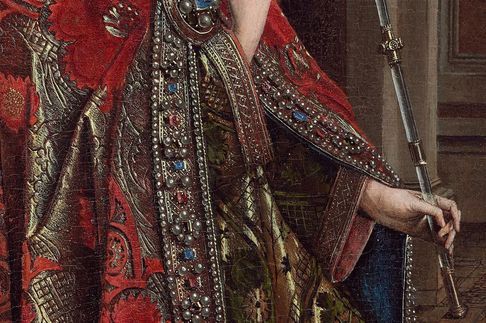 扬·凡·艾克油画作品《天使报喜》局部 (5)