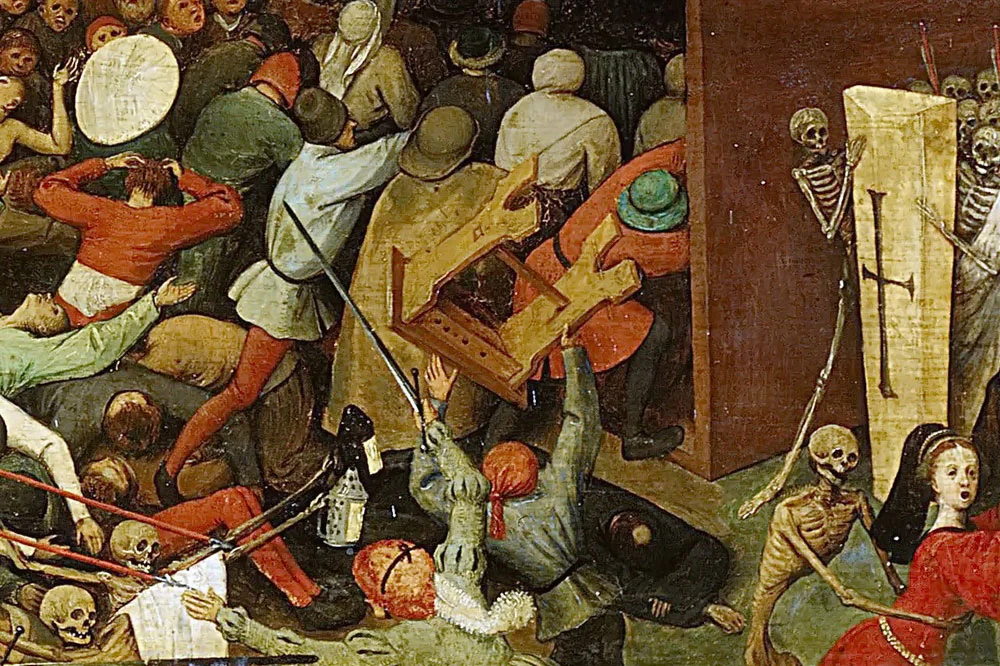 老勃鲁盖尔油画《死神的胜利》局部 (4)