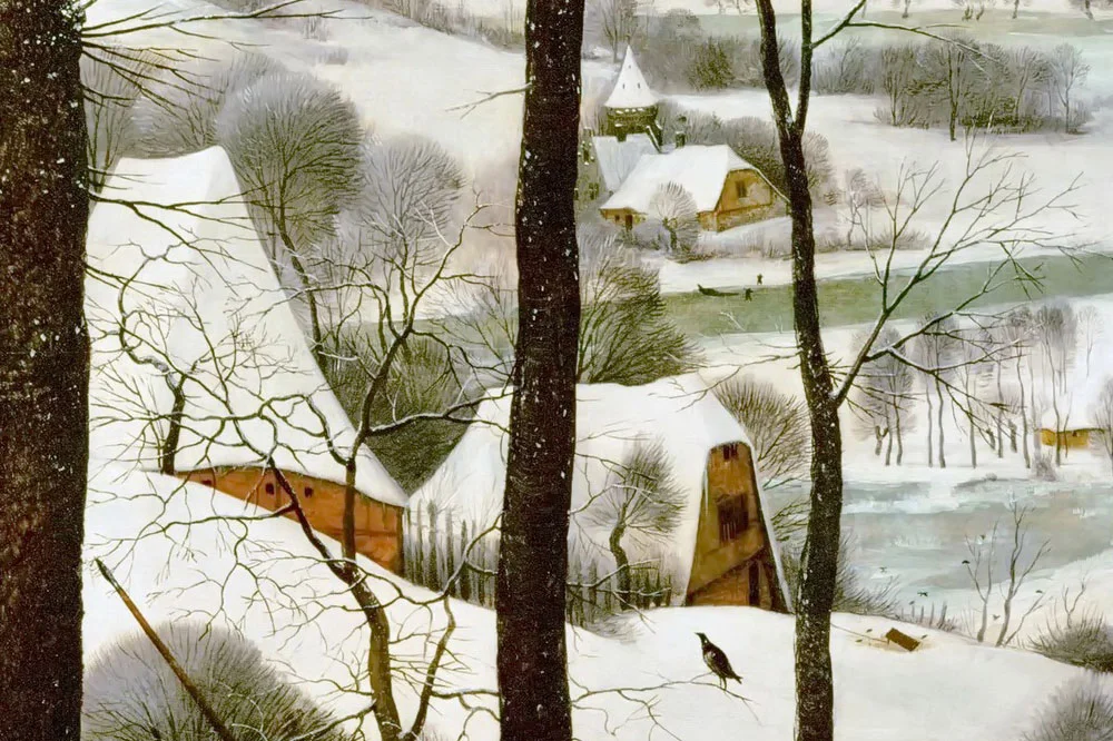 彼得·勃鲁盖尔作品《雪中猎人》局部 (3)