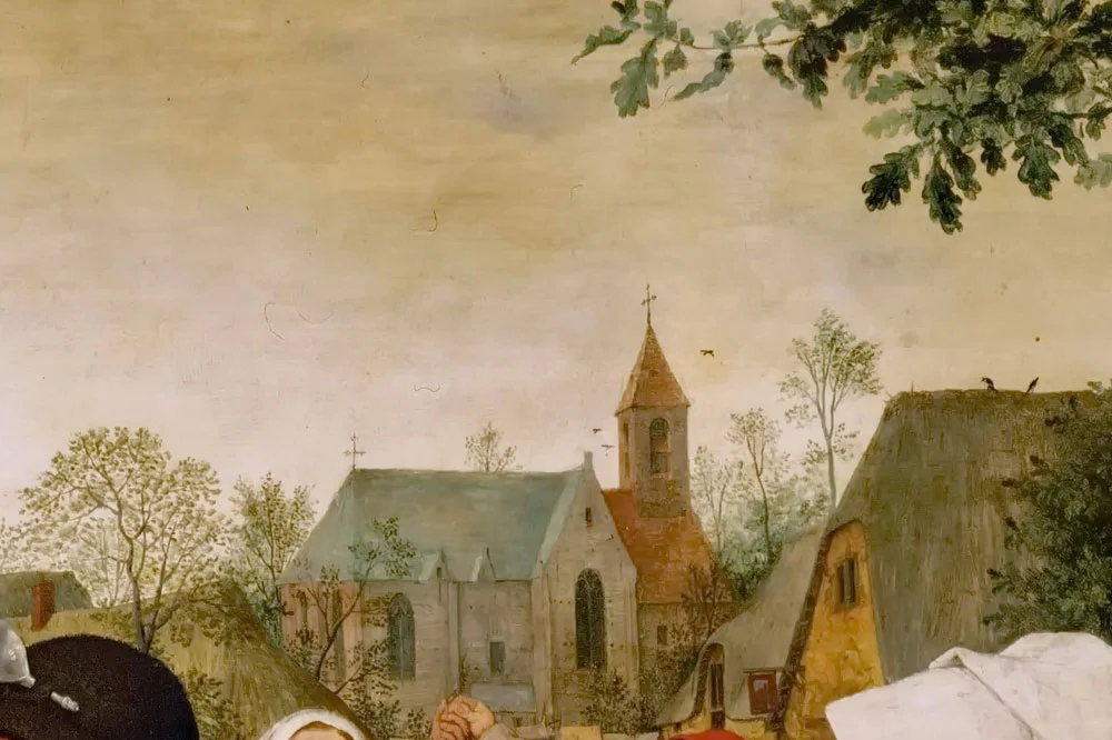 彼得·勃鲁盖尔作品《农民的舞蹈》局部 (5)