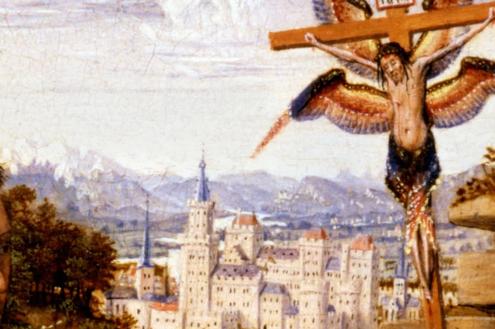 扬·凡·艾克作品《接受圣痕的圣弗朗西斯》局部 (4)