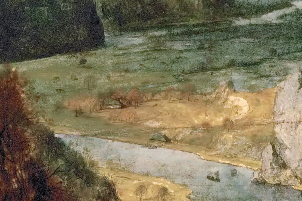 彼得·勃鲁盖尔作品《牧群归来》局部 (8)