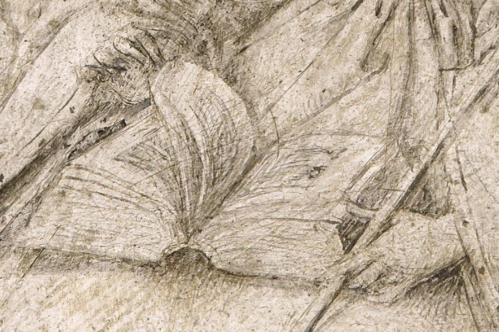 扬·凡·艾克作品《圣芭芭拉》高清大图局部 (2)