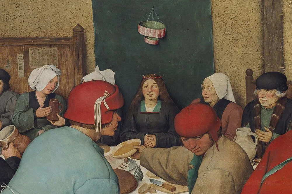 彼得·勃鲁盖尔作品《农民的婚礼》局部 (1)