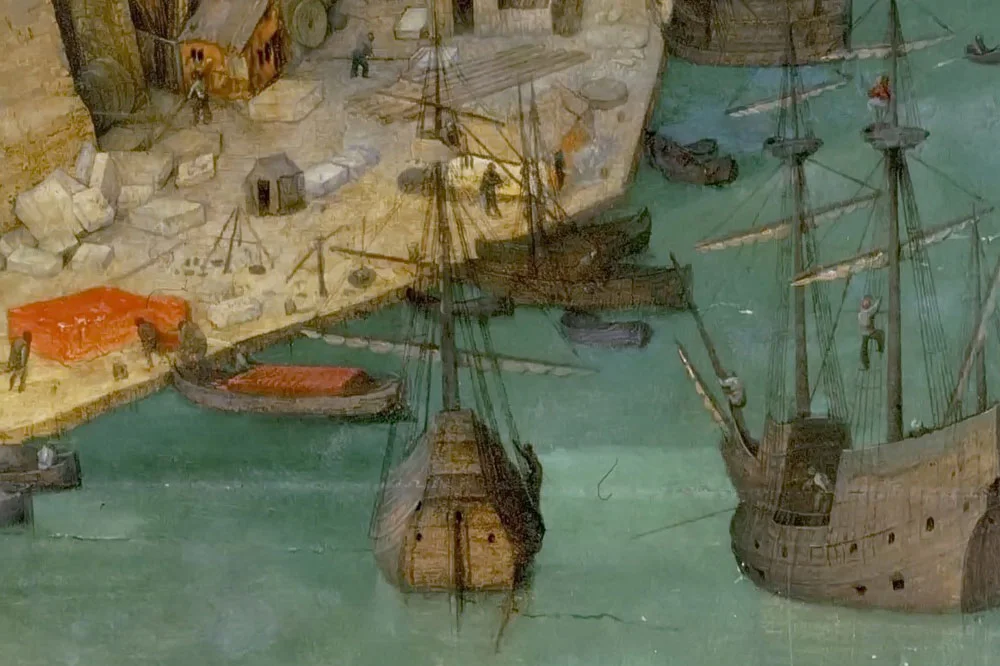 彼得·勃鲁盖尔作品《通天塔》局部 (3)