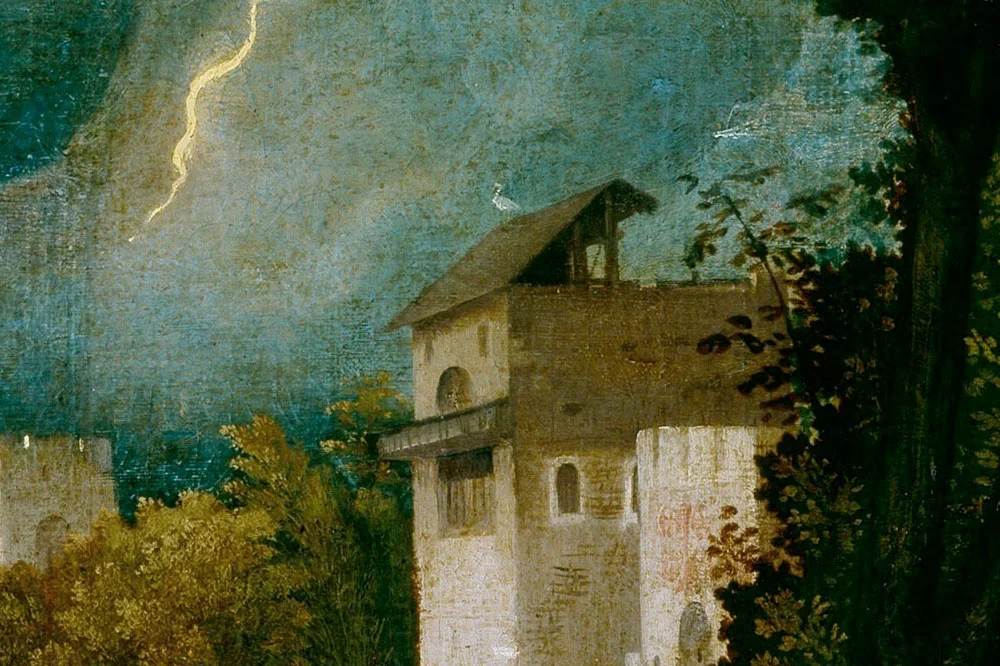 乔尔乔内作品《暴风雨》局部 (4)