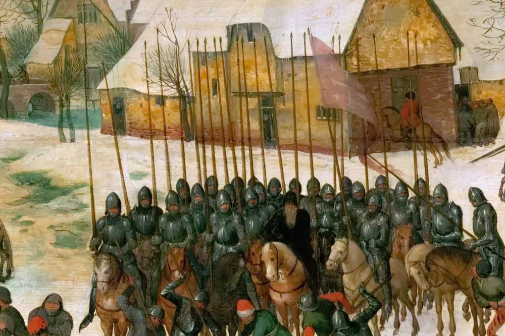 彼得·勃鲁盖尔绘画作品《伯利恒虐杀婴儿》局部 (4)