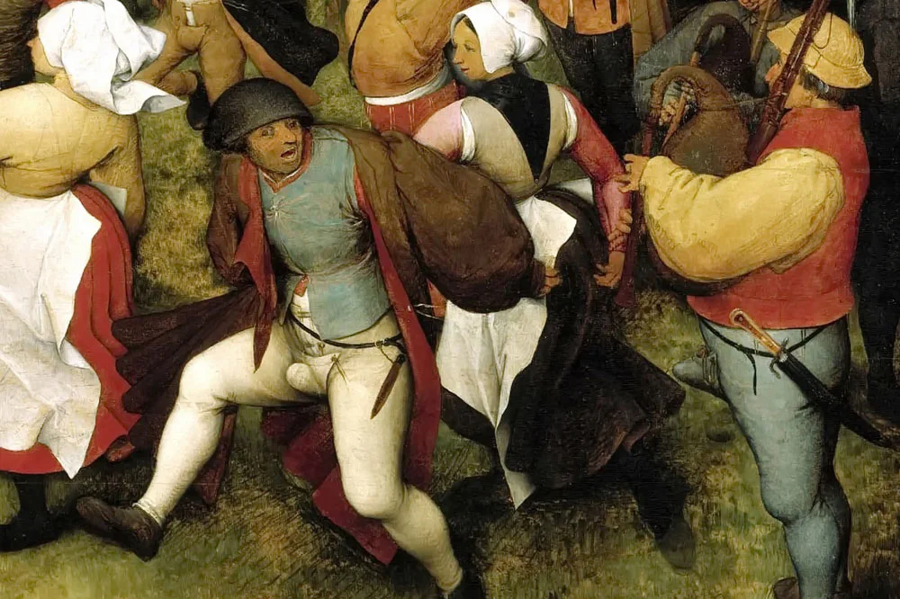 彼得·勃鲁盖尔风俗画作品《露天婚礼舞蹈》局部 (2)