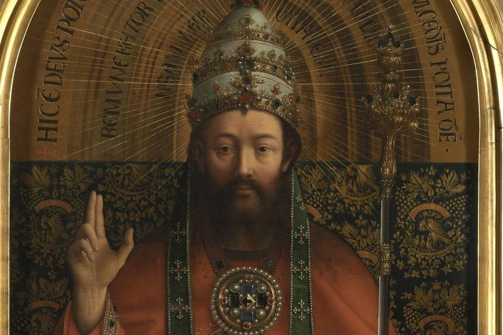 扬·凡·艾克代表作《根特祭坛画》局部 (1)