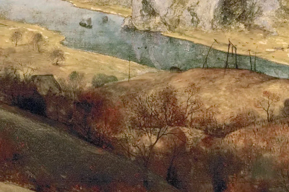 彼得·勃鲁盖尔作品《牧群归来》局部 (7)