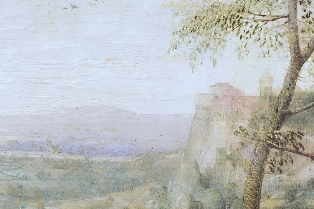 老勃鲁盖尔作品《绞刑架下的舞蹈》局部 (5)