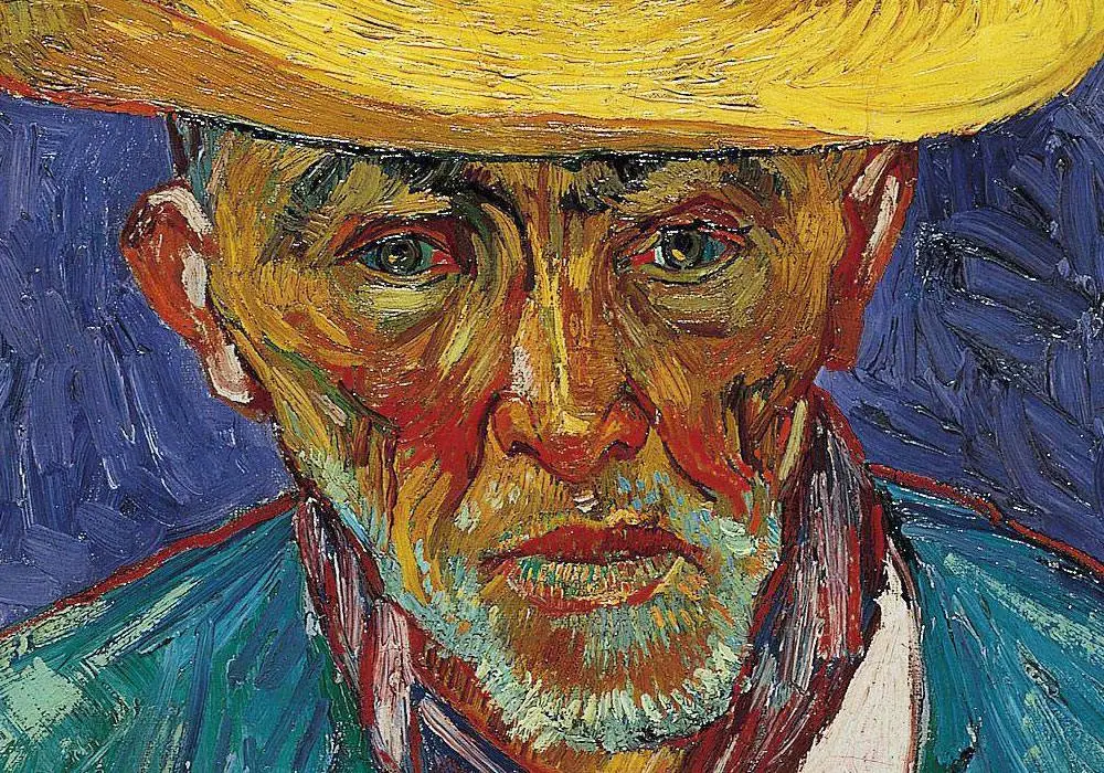 梵高油画《普罗旺斯牧羊人》局部 (4)