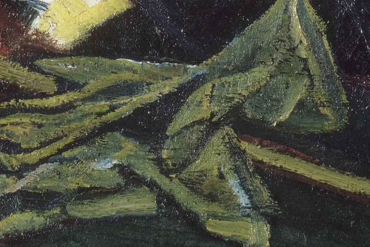 梵高油画人物《来自阿尔勒的女人》局部 (4)